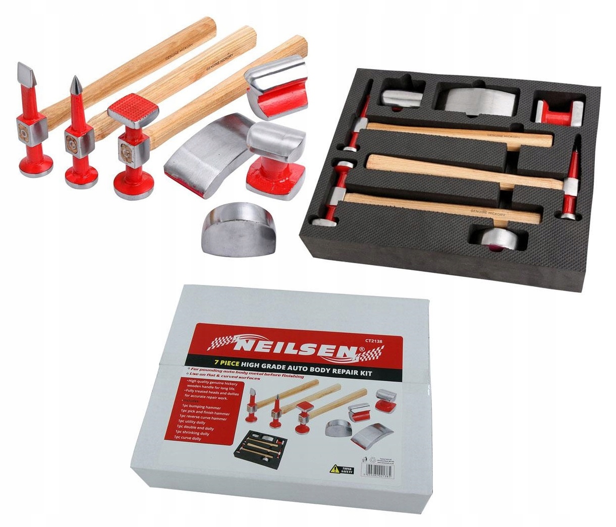 ZESTAW BLACHARSKI MŁOTKI BABKI BLACHARSKIE 7SZT.