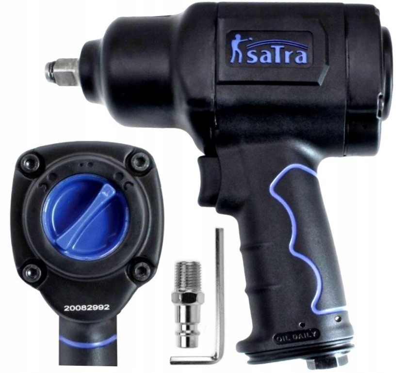Пневматичний ударний гайковерт 1/2 Satra відгвинчує автобус