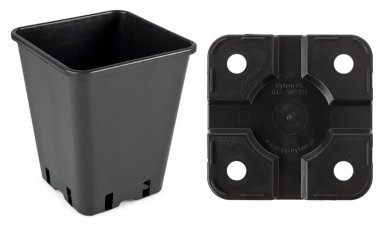 

Doniczka Kwadratowa Plastik 5.7L 20x20xH23CM 10SZT