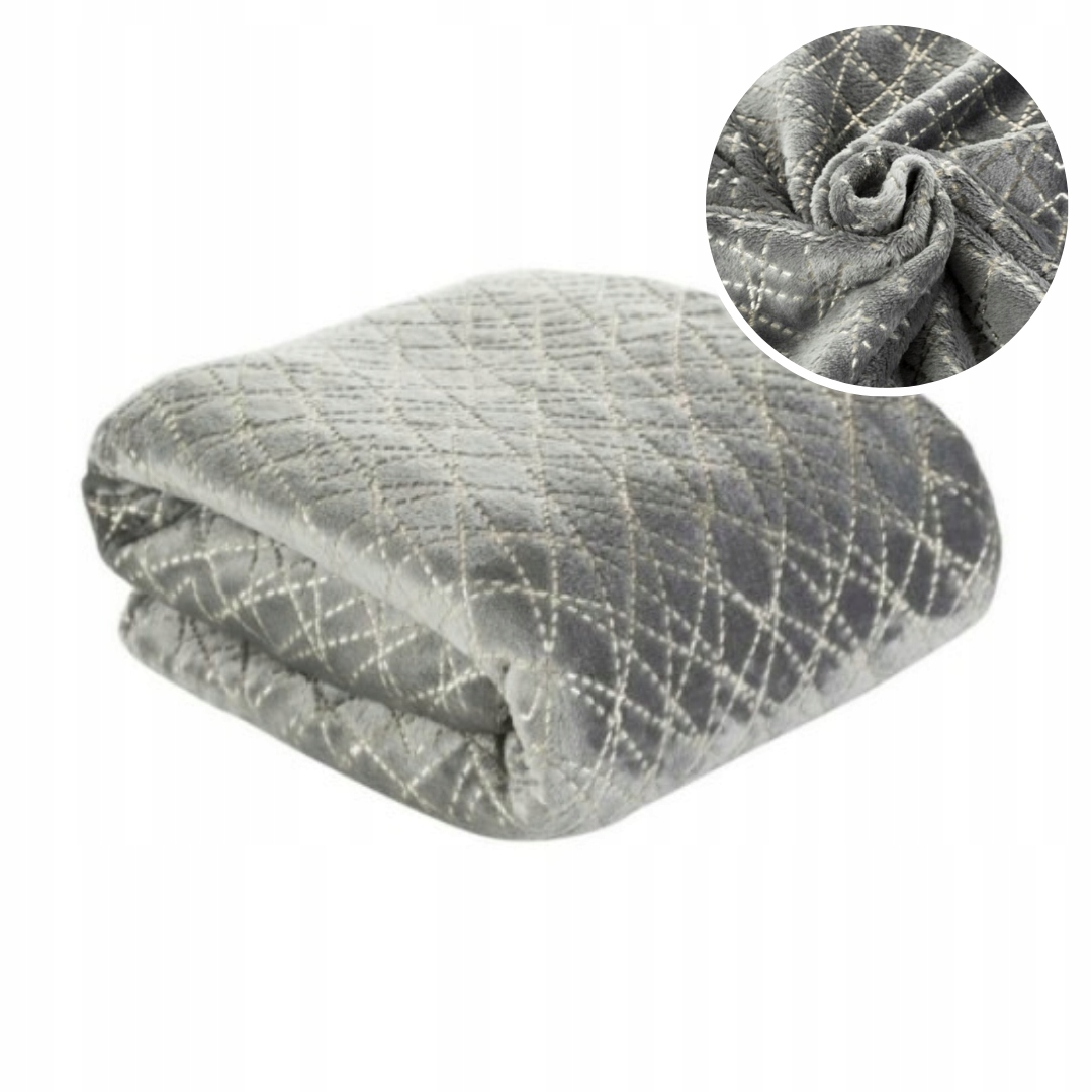 Deka Na Přikrytí 150x200 Šedá Měkká Teplá Na Terasa Balkon U Kávy