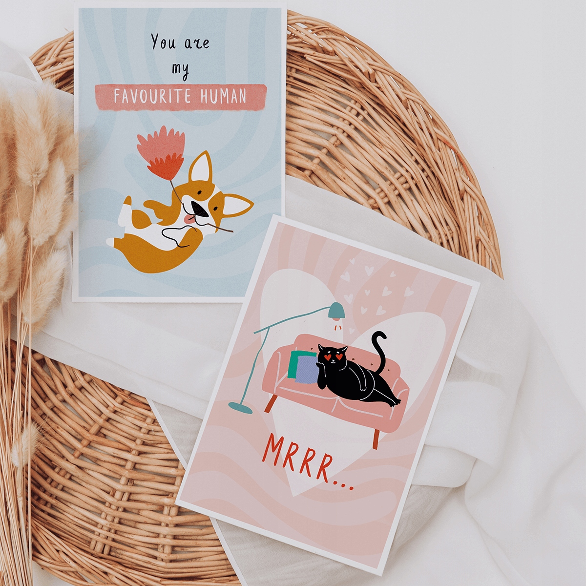 Kartka miłosna walentynkowa Kotek Mrrr... A6 Marka Cardie