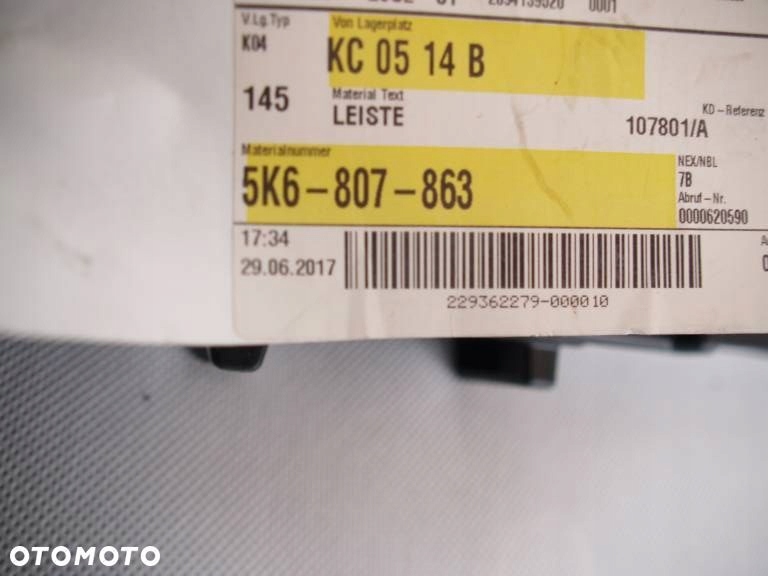 Volkswagen Golf 6 Support Pare choc Arrière VW VI 5K6