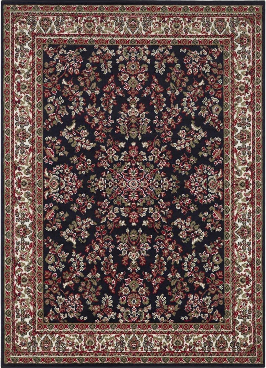 Klasický, tradiční modrý koberec do obývacího pokoje 180 x 260 cm