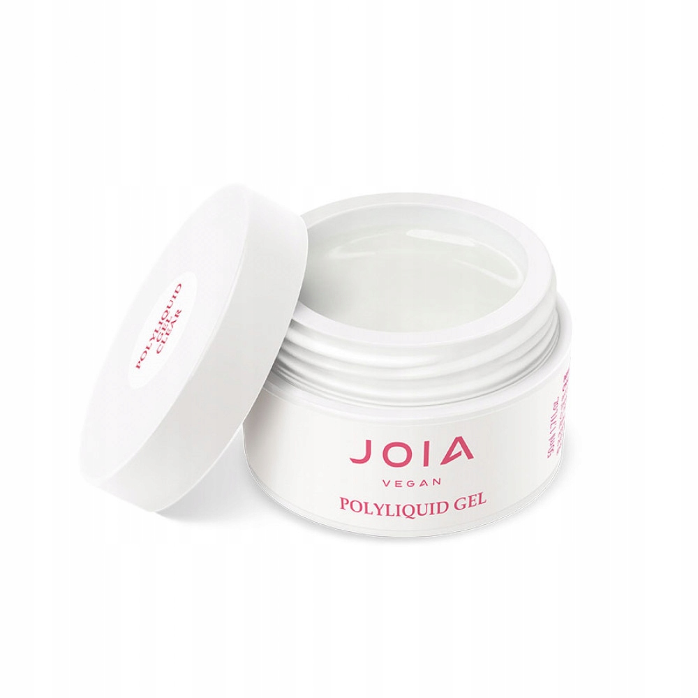 Stavební gel na nehty Joia vegan PolyLiquid Gel, Clear, 50 ml