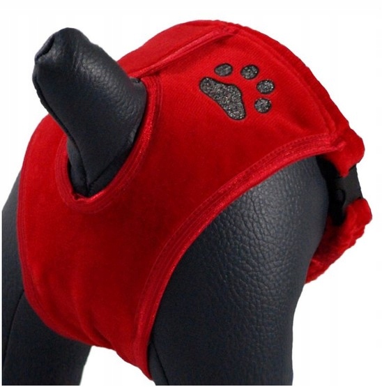 Levně Hárací Kalhotky Pro Fenu Ochranné Červené Paw Velikost 1 Grande Finale