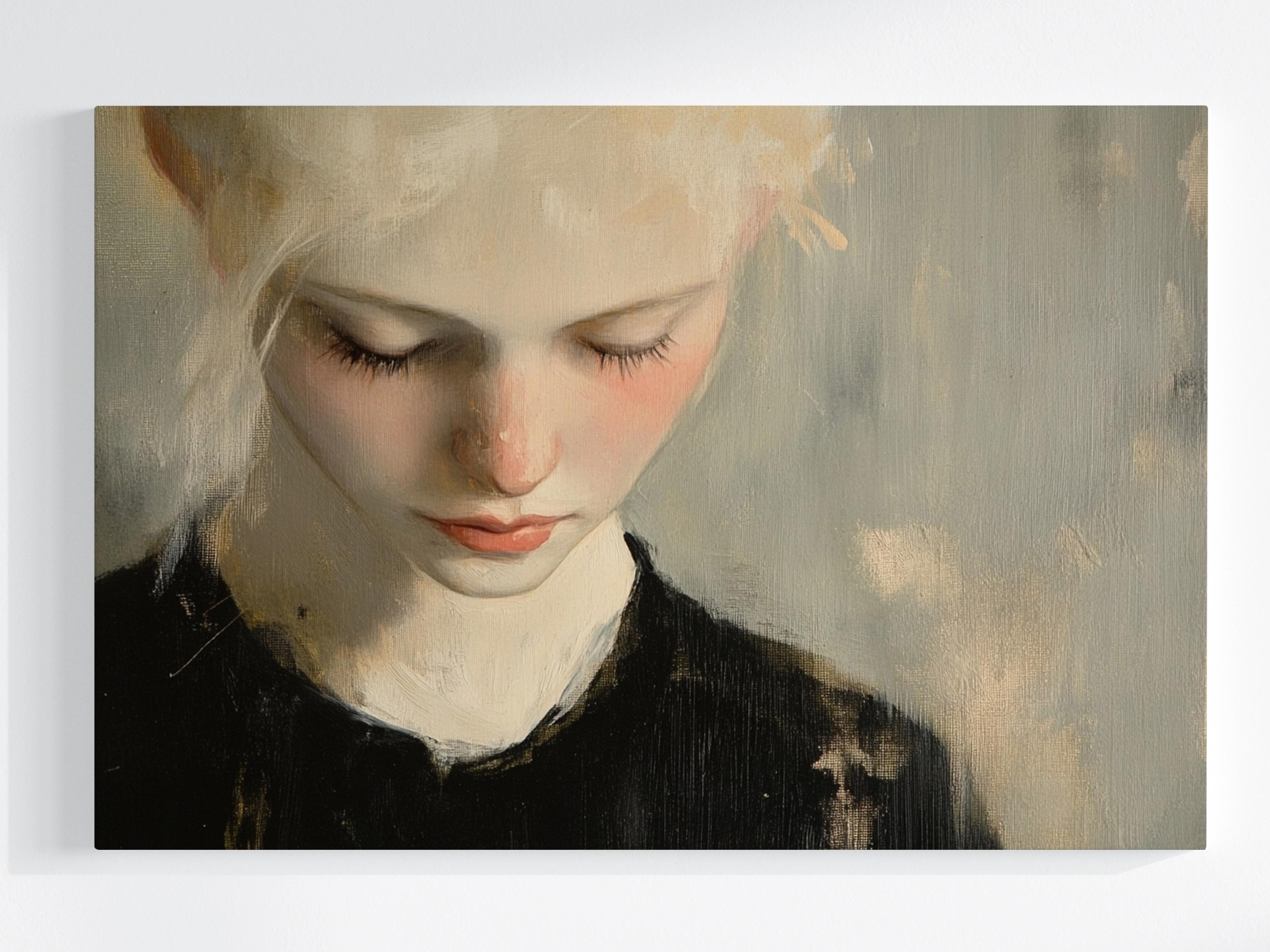 Obraz Na Plátně Canvas Portrét Žena Dívka Smutek Zamyšlení 120x80