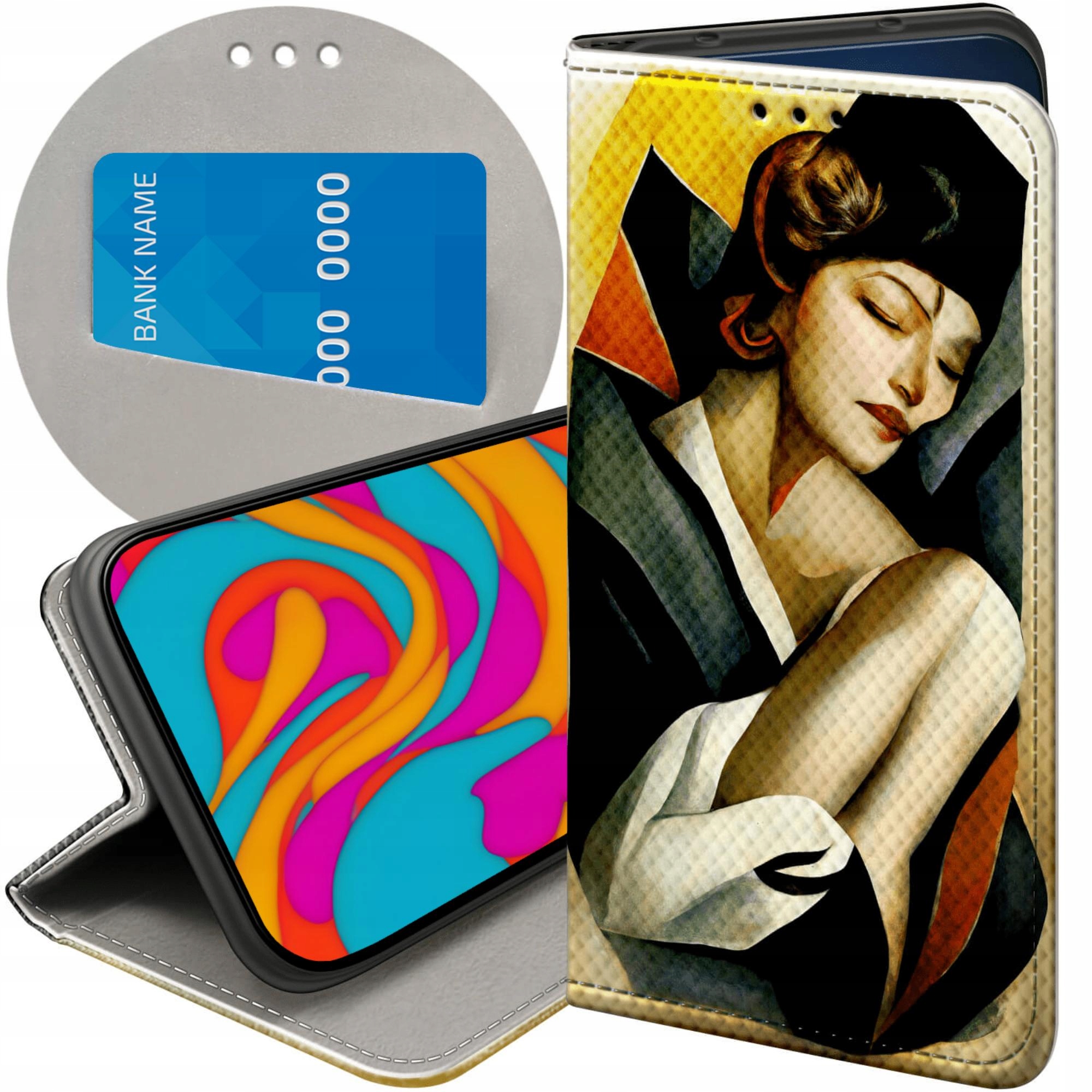 Etui Z Klapką Do Motorola Moto G14 Art Deco Łempicka Tamara Barbier