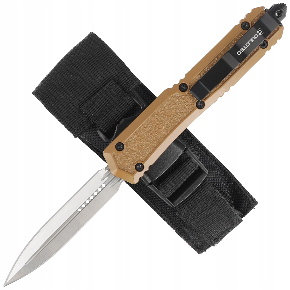 Nóż automatyczny Dulotec Otf Tactical Brown Aluminum 3Cr13MoV (K188A-BR)