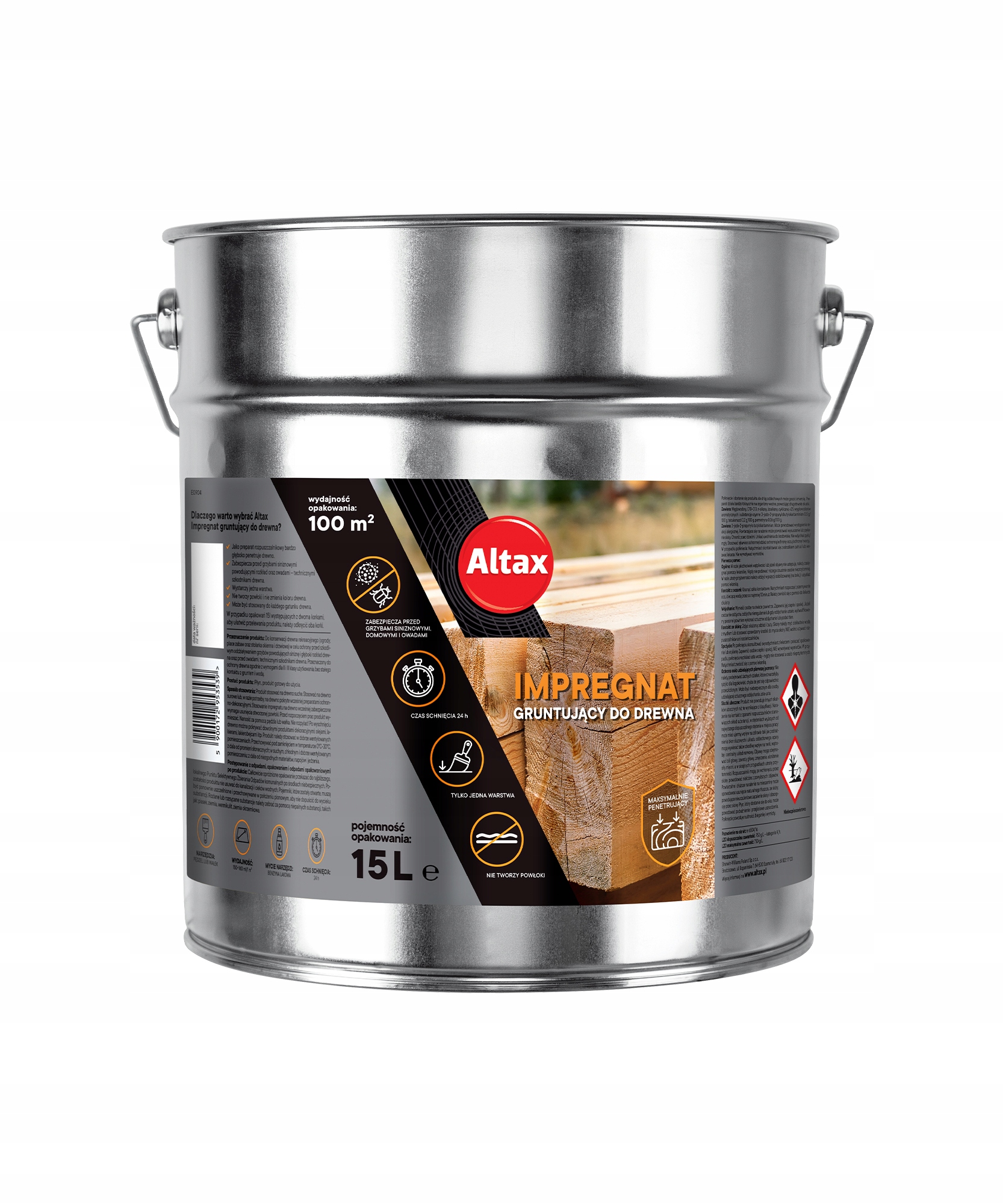Altax Penetrin Základní Impregnace Na Dřevo 15 l