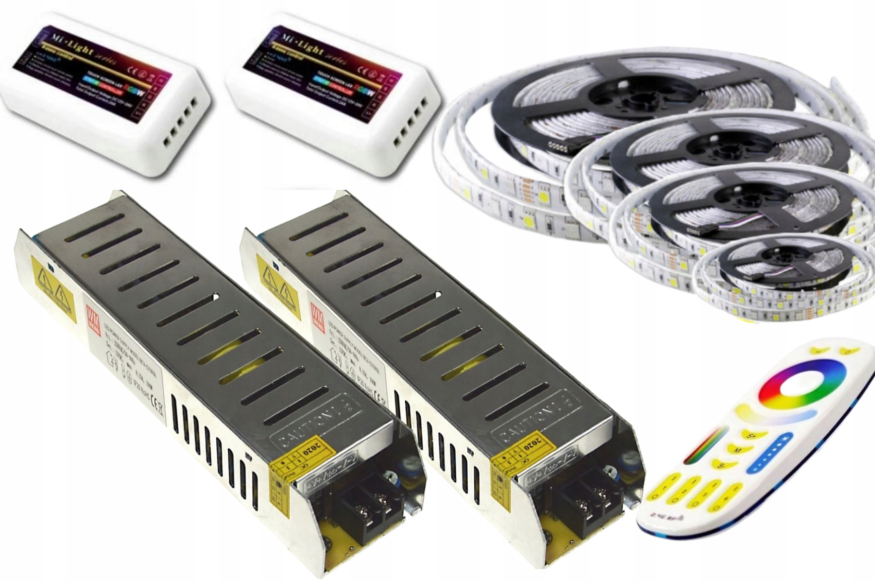 ZESTAW taśm LED RGBW IP65 Mi-Light PREMIUM 20m