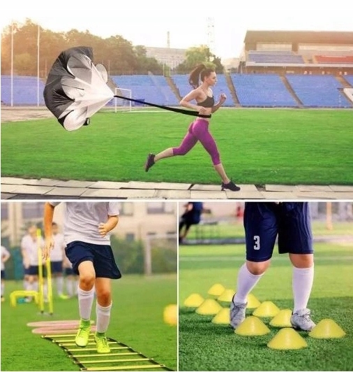 ZESTAW TRENINGOWY PIŁKARSKI PIŁKA NOŻNA DRABINKA PROFESJONALNY PIŁKI NOŻNEJ Rodzaj pojedyncza