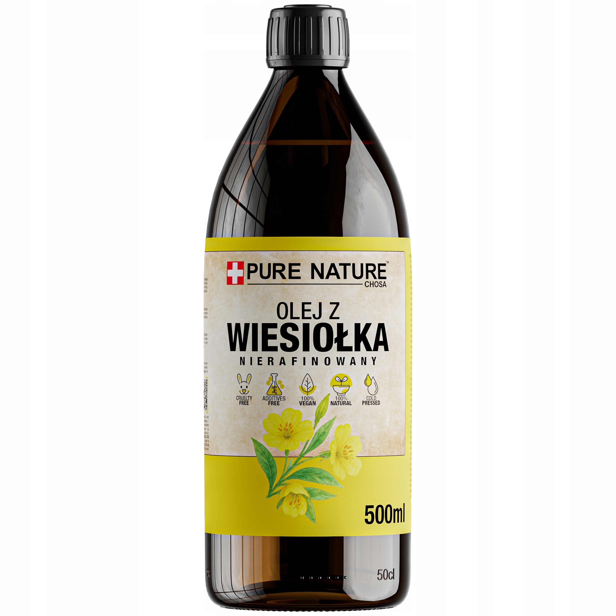 Pupalkový Olej Lisovaný Za Studena Nerafinovaný Přírodní 0,5 l