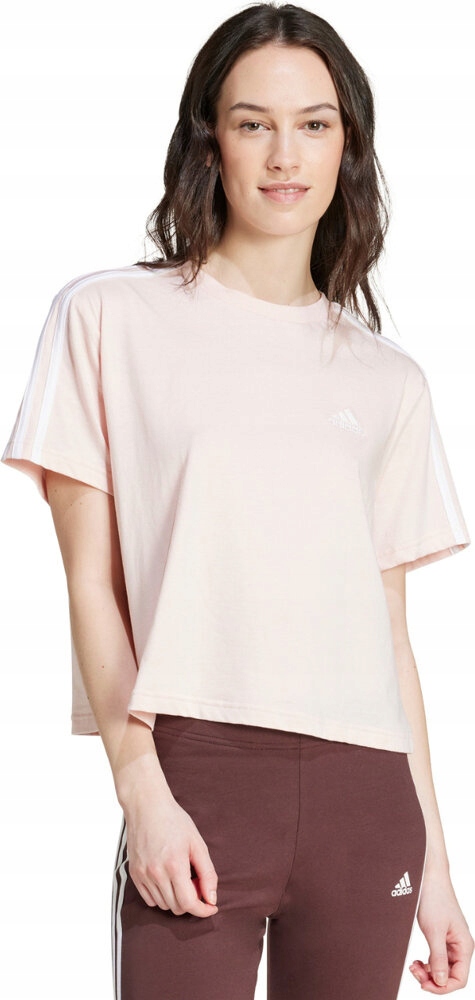 Tričko Adidas Essentials 3-STRIPES Single Jersey Crop Top Ró vel. S