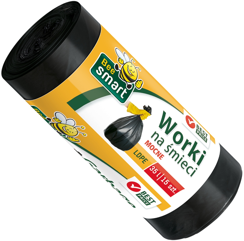 

Worki Na Śmieci mocne 35L x 15 szt. Bee Smart