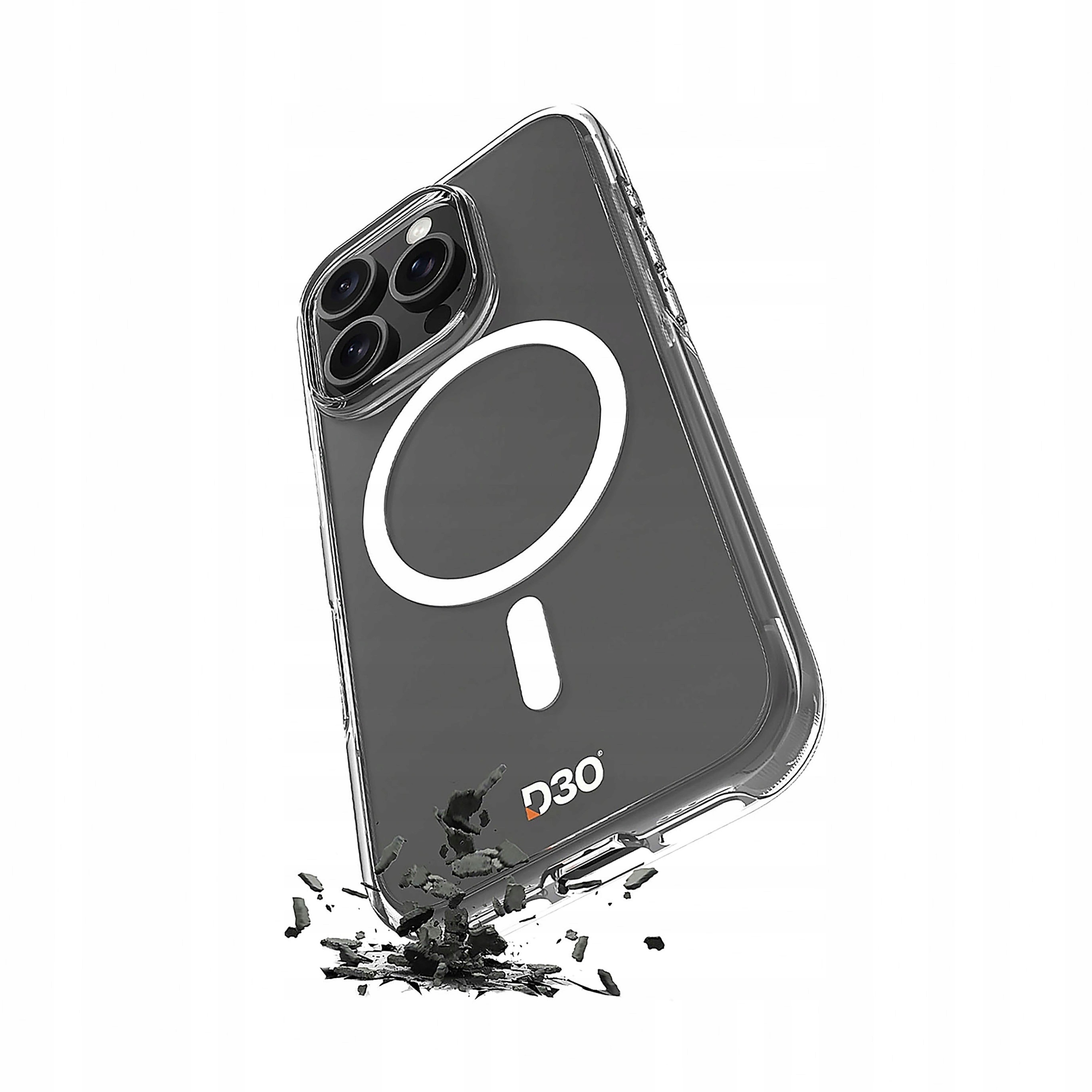 Etui silikonowe Puro Impact Clear D3O MagSafe do iPhone 16 Pro Max