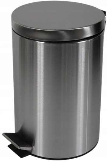 Levně Matný koš ocel 12 litrů stříbrný Stell