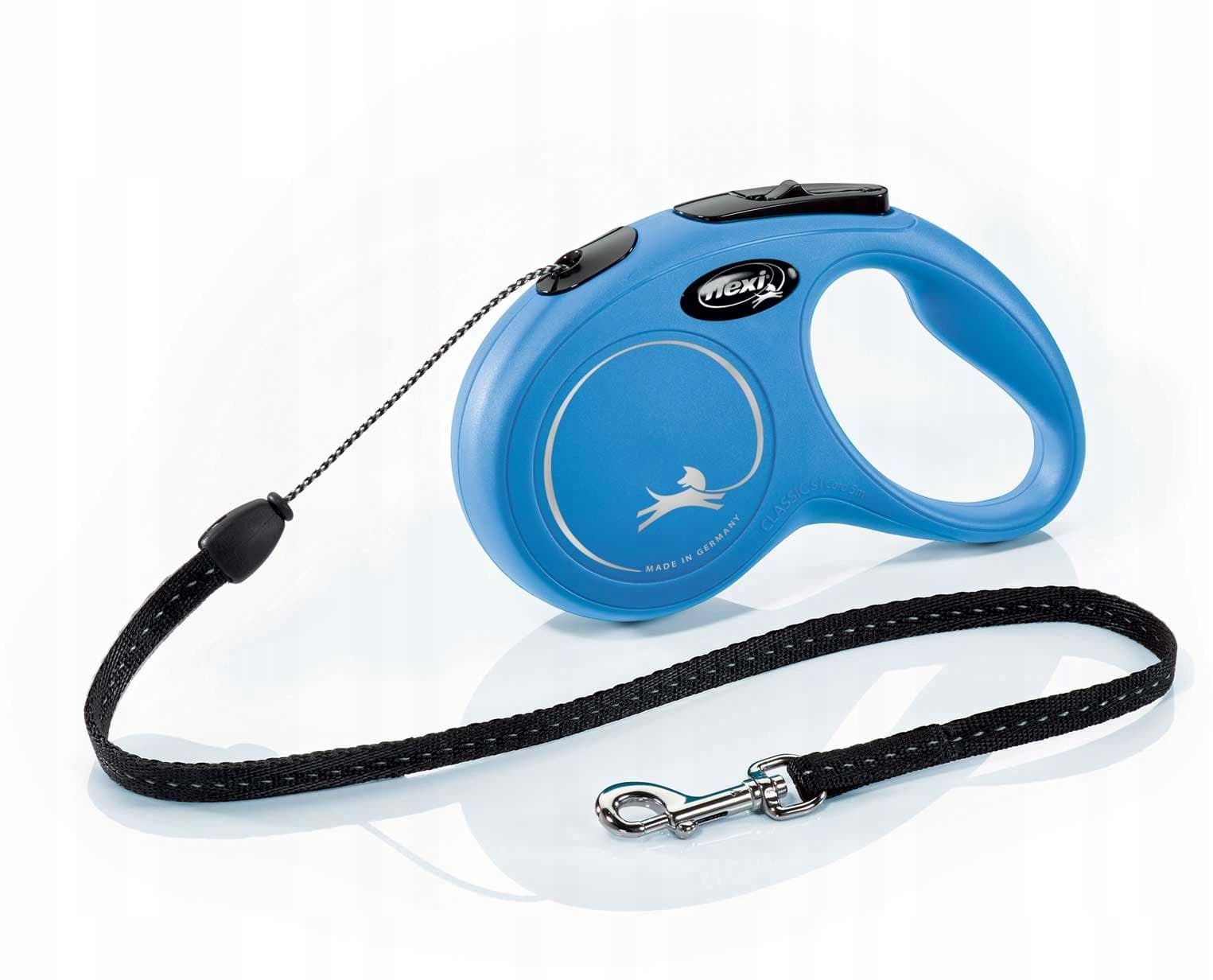 Levně Vodítko pro psa Flexi New Classic, lanko, modré, S, 8m, 12kg