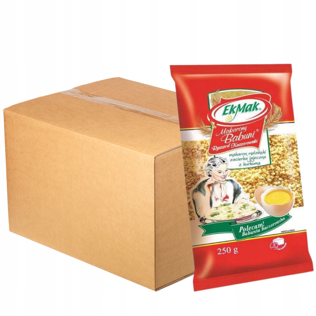 Levně Eko Mak Makarony Babuni vaječná zátka 250 g x 24 kusů