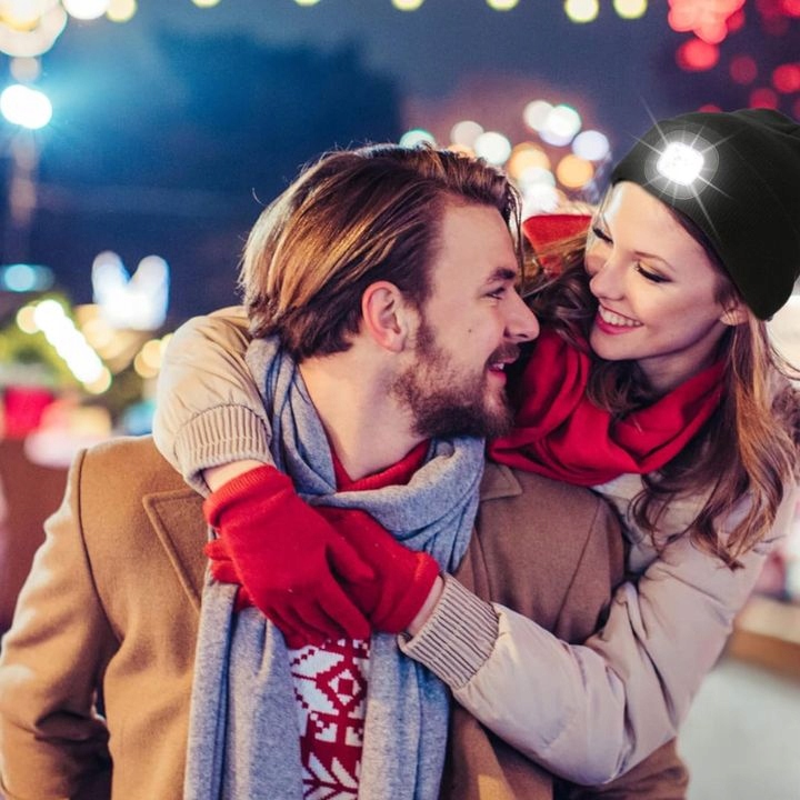 CZAPKA ZIMOWA MĘSKA CIEPŁA DAMSKA DWUWARSTWOWA SPORTOWA Z LATARKĄ LED USB Rodzaj beanie