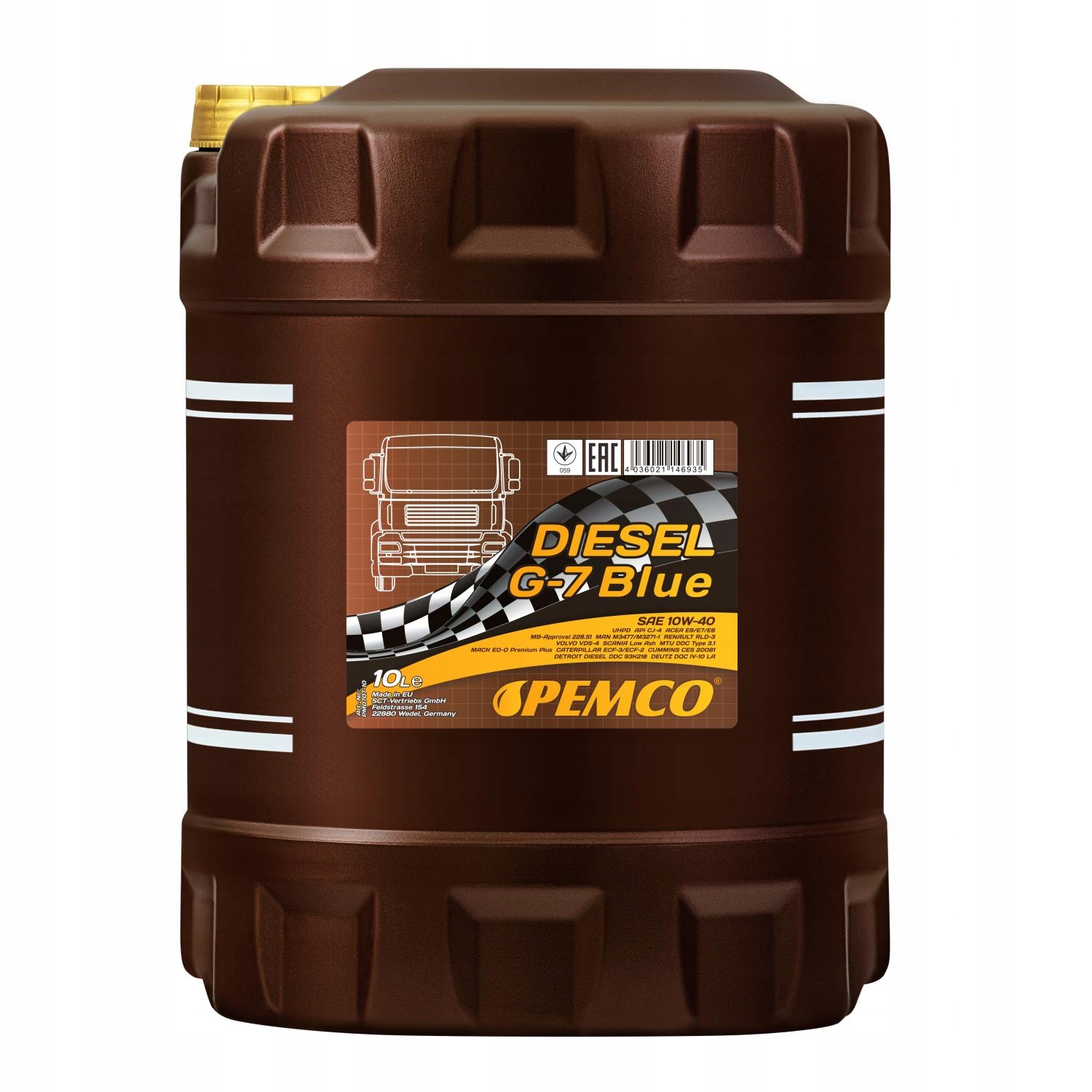 

Pemco Diesel G-7 Uhpd Blue 10w40 10L syntetyczny