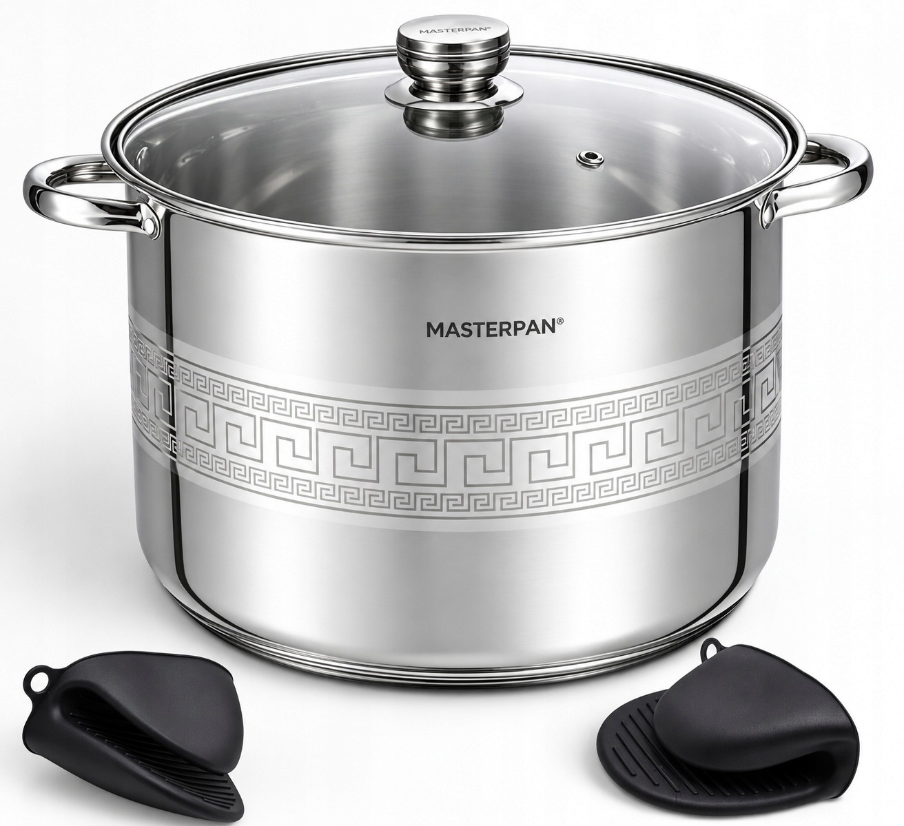 Vysoký Hrnec Ocelový Kotlík Na Vývar 30 CM 16,2 L Masterpan Aztec