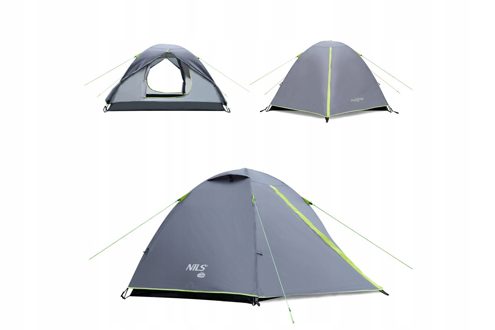 Namiot Turystyczny Kempingowy 3-OSOBOWY Wodoodporny