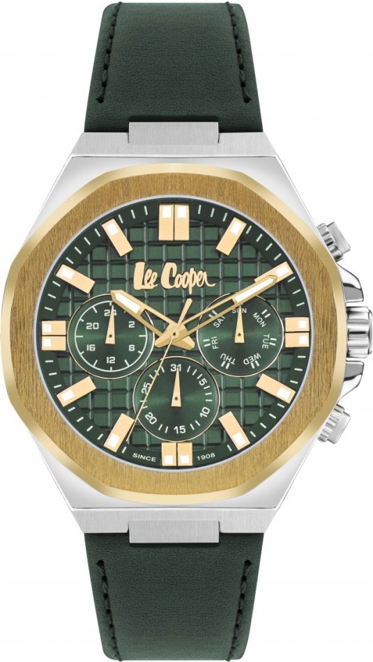 Pánské hodinky Lee Cooper LC07983.277 zelené fashion na dárek