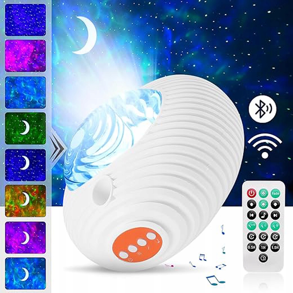 PROJEKTOR GWIAZD DLA DZIECI RZUTNIK NIEBA LAMPKA NOCNA GŁOŚNIK BLUETOOTH Stan opakowania oryginalne