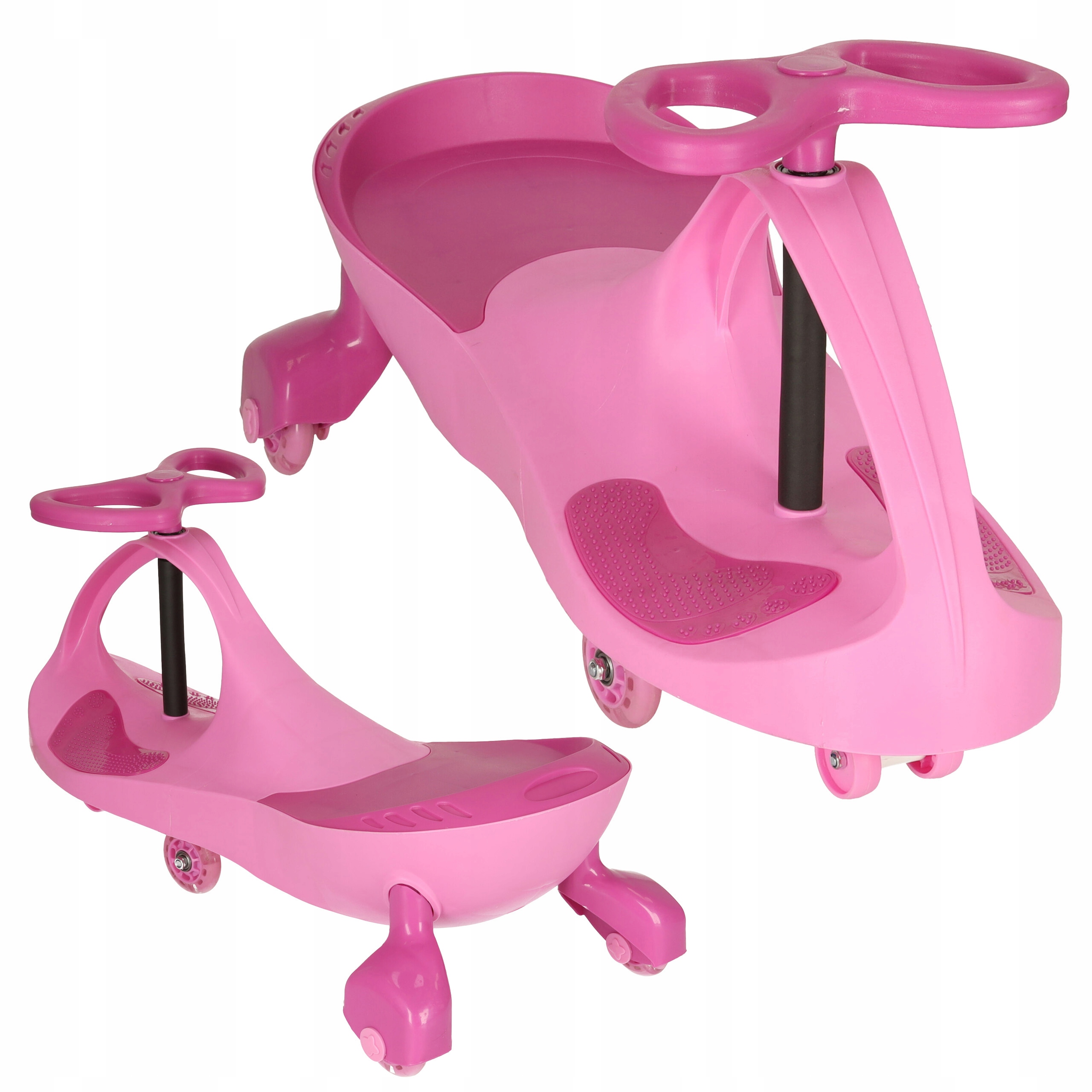 JEŹDZIK GRAWITACYJNY PCHACZ DLA DZIECI ŚWIECĄCE KOŁA LED RÓŻOWY Marka Ikonka