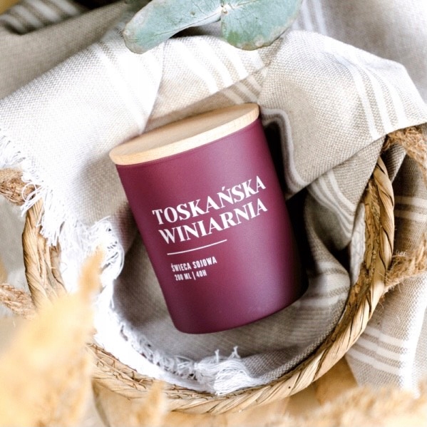 

Świeca sojowa Toskańska Winiarnia 200ml Wosk Iknot