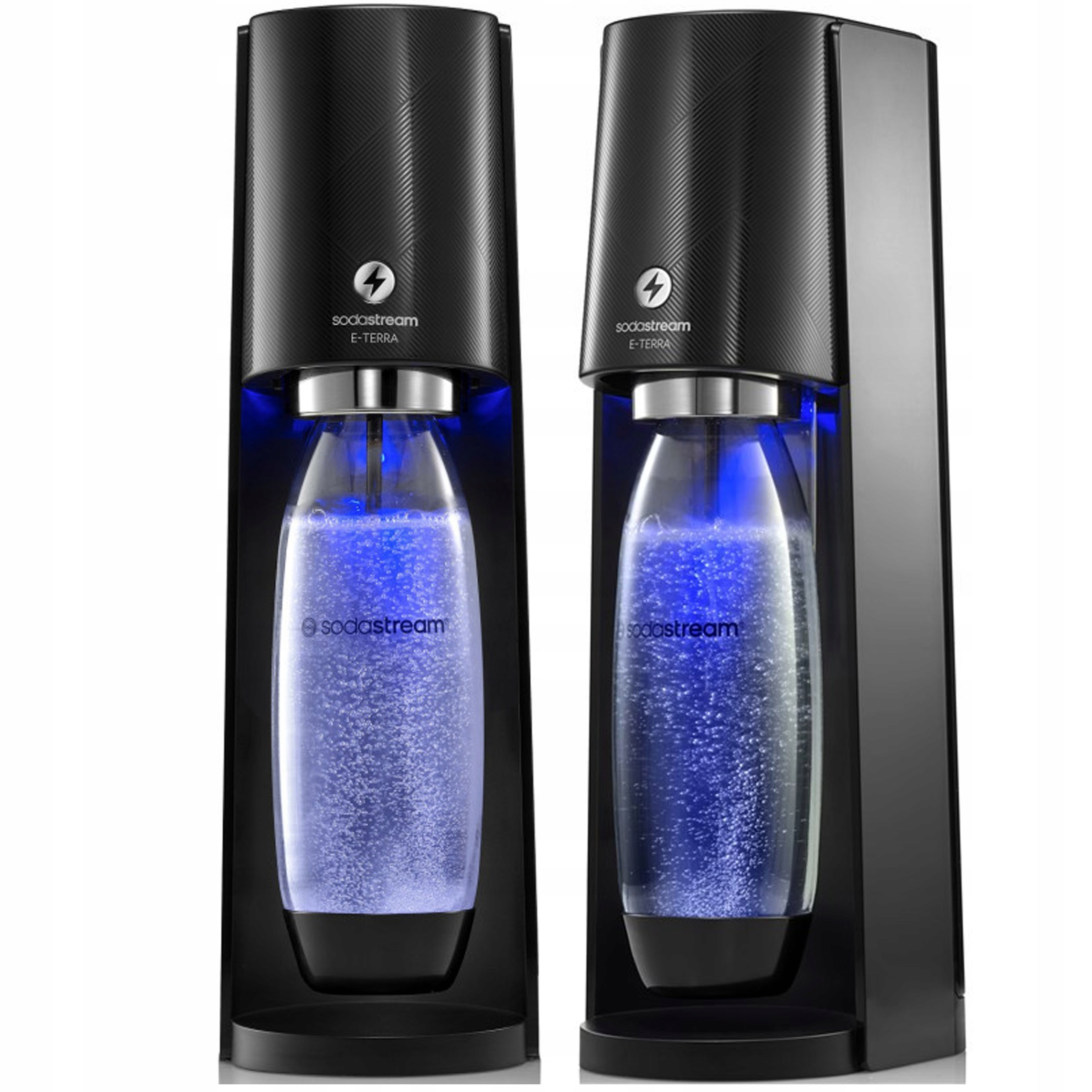 Saturator Sodastream E-Terra Black Syfon nabój z CO2 ekspres Zestaw