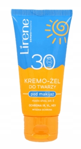 

Lirene, Krem Spf 30 do twarzy, pod makijaż 50ml