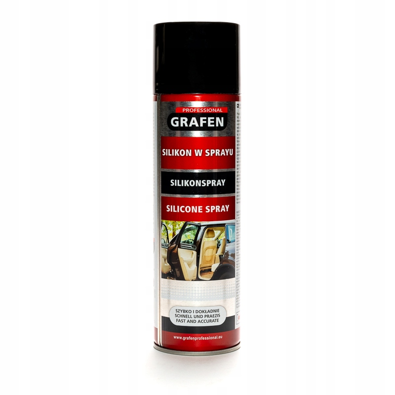Silikon Smar W Sprayu Sprej Do Uszczelek Gumowych Drzwi Samochodowych 500ml