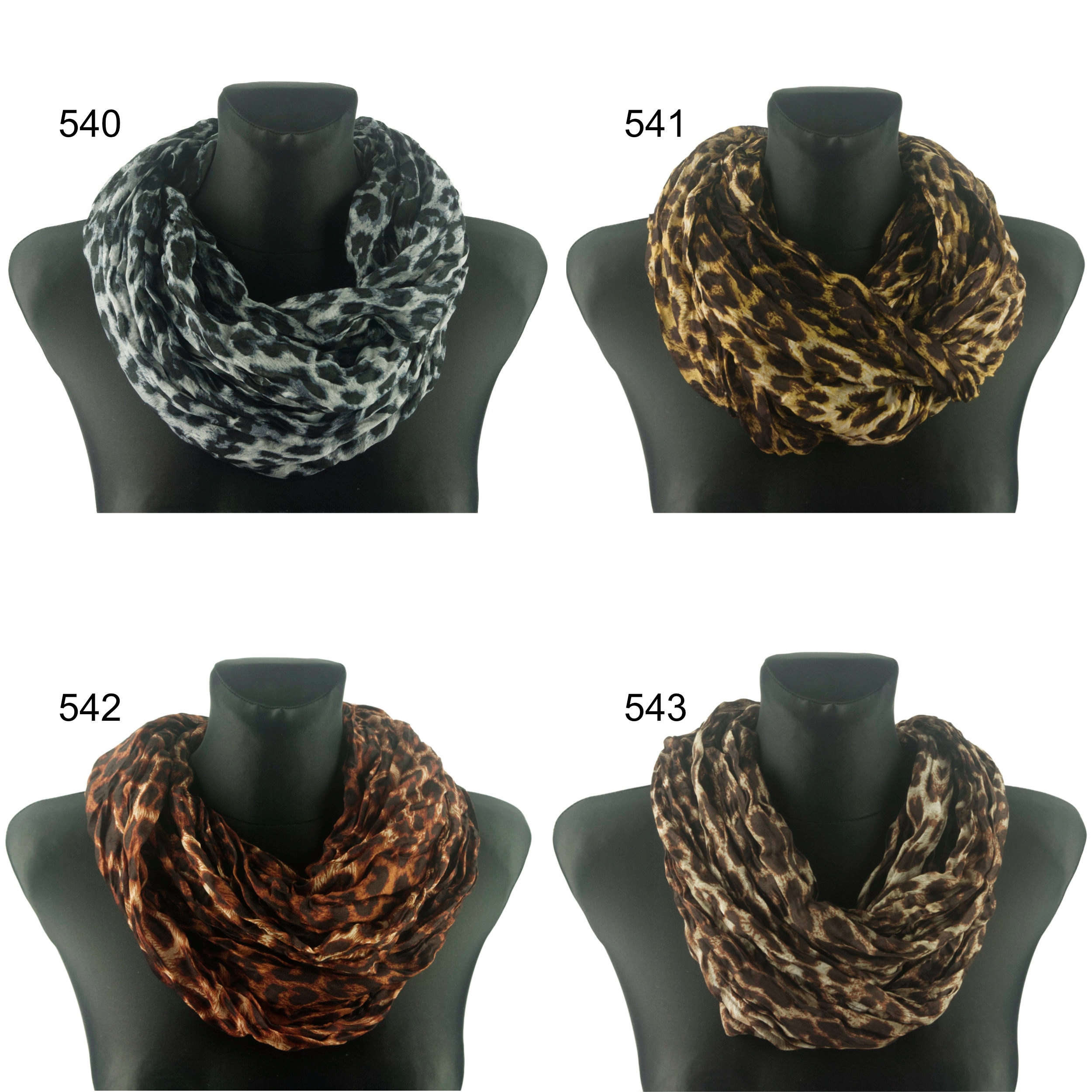 PANTERA damski szalik komin w cętki apaszka PANTERKA ---- wzory i kolory Rodzaj komin