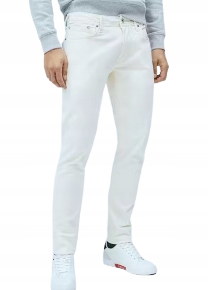 Pepe Jeans Pánské Kalhoty Ecru Rovné Dlouhé 30/32 2AX