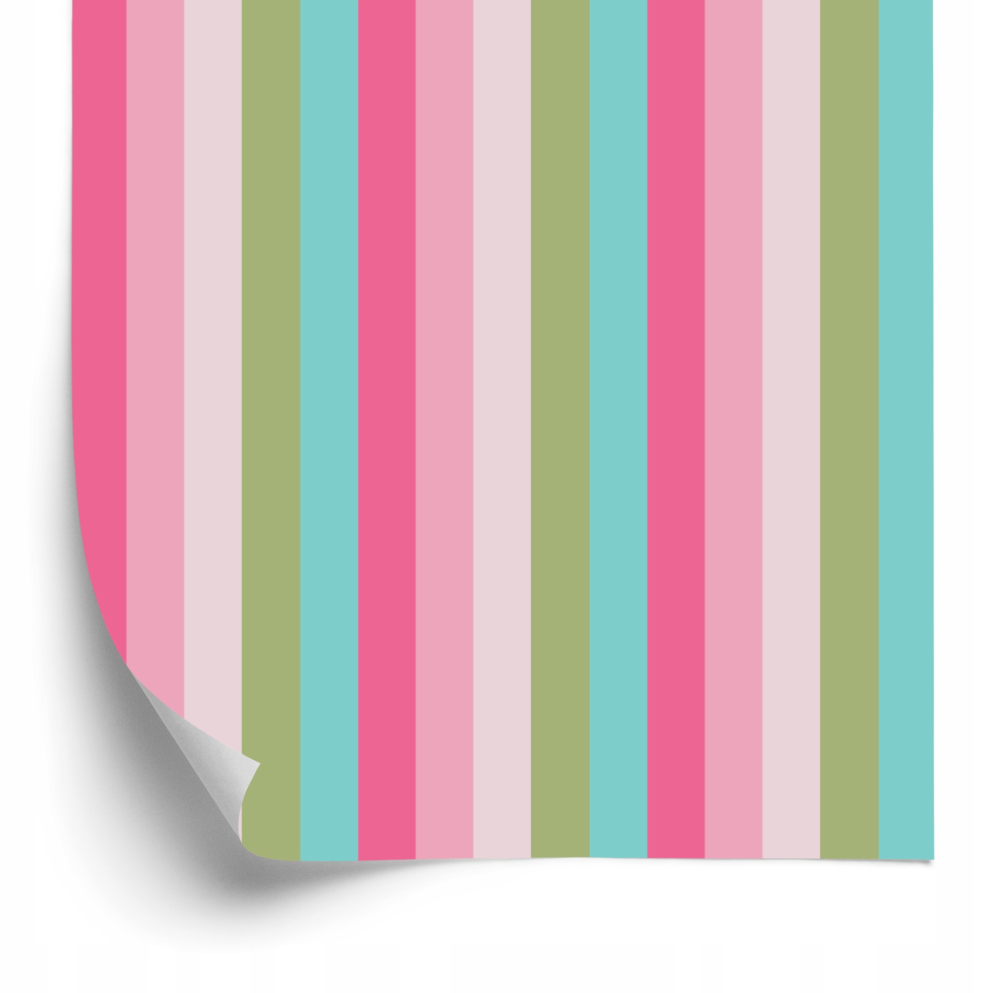 Tapeta do obývacího pokoje Klasické, barevné vertikální pruhy 50 x 1000 cm