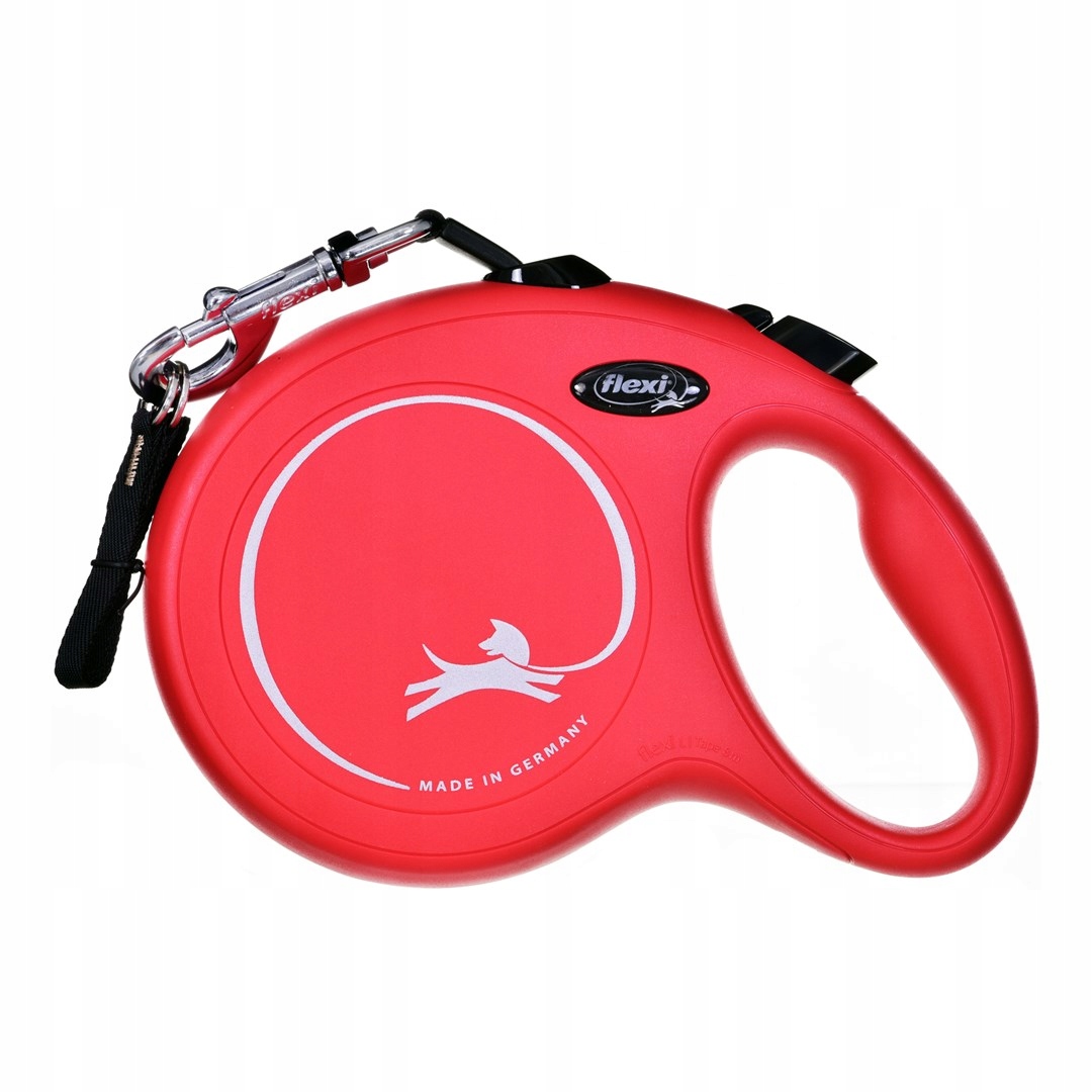 Levně Vodítko pro psa Flexi New Classic L páska červená 8m do 50kg