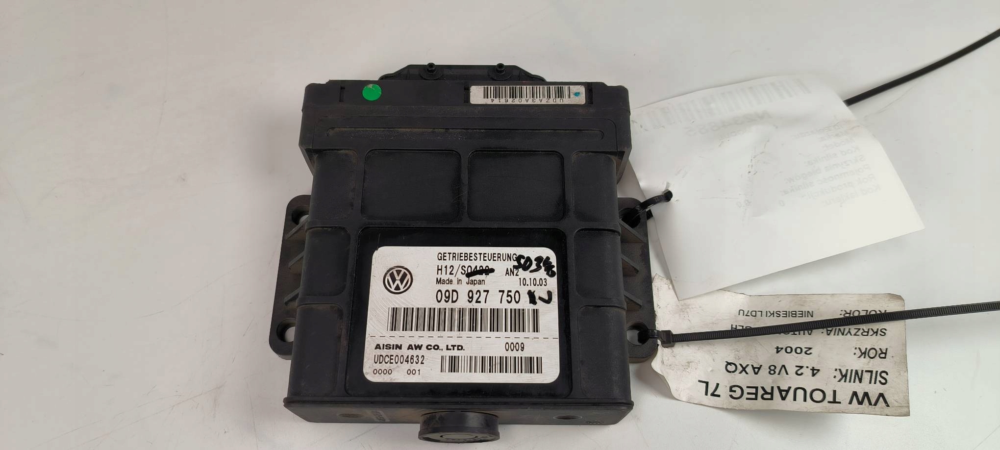 control unit gearboxes 09D927750K VOLKSWAGEN TOUAREG 7L