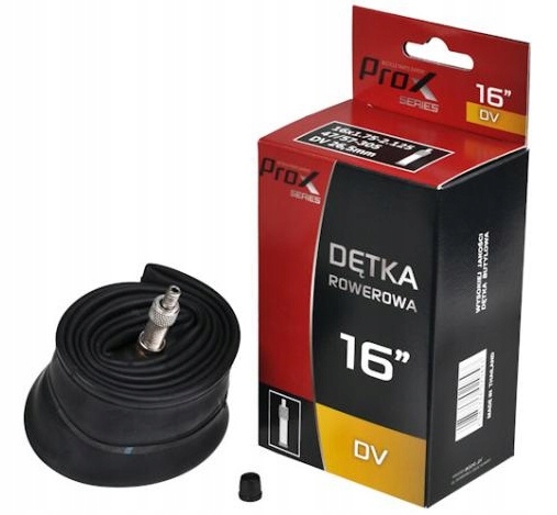 Dętka Prox 16 x1,75/1,95/2,125 Wentyl DV Rowerowy Dunlop 47/57-305