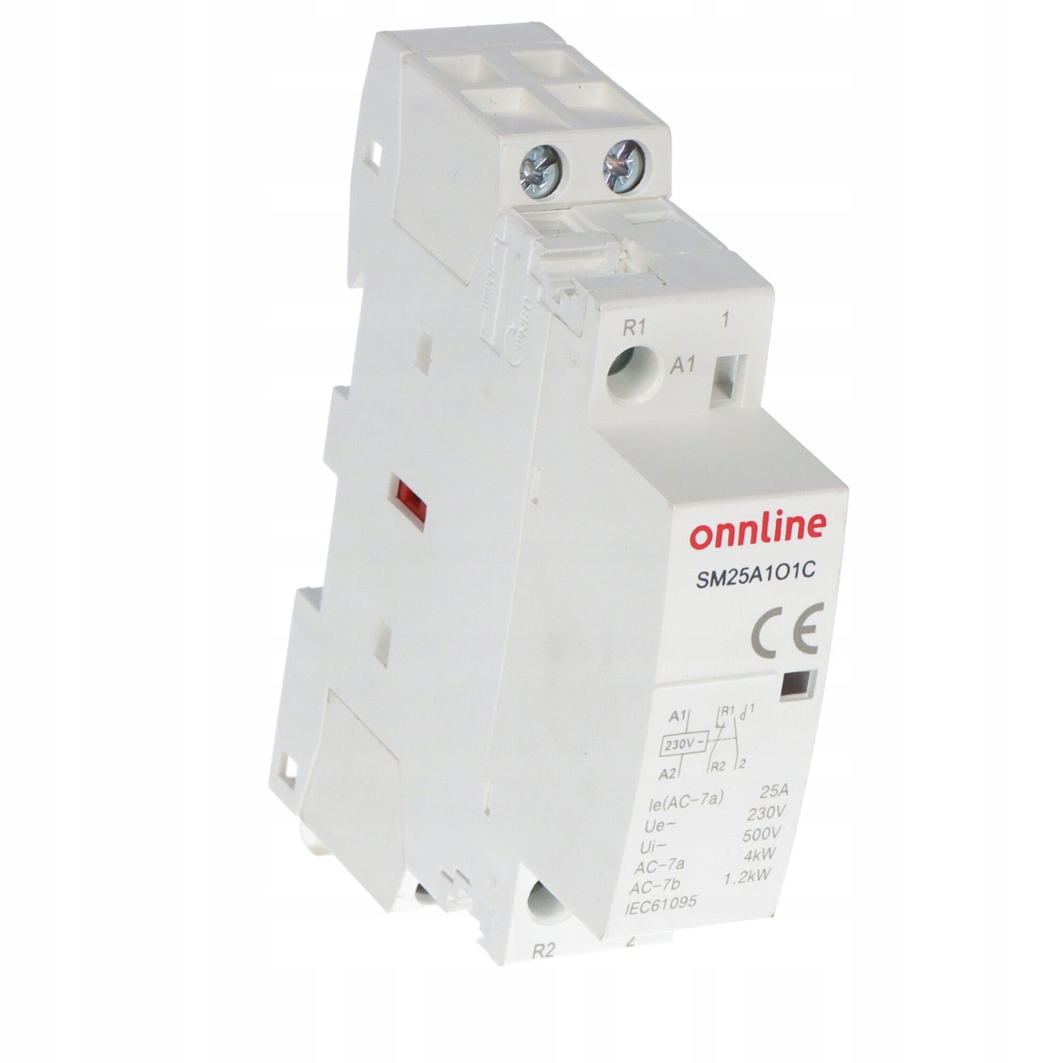 Modulární stykač kontaktů 1NO+1NC I=25A napětí cívky U=230V Ac 1 modul Onnl