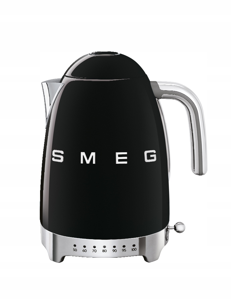 Czajnik elektryczny z regulacją temperatury 1,7 l czarny 50's Style Smeg