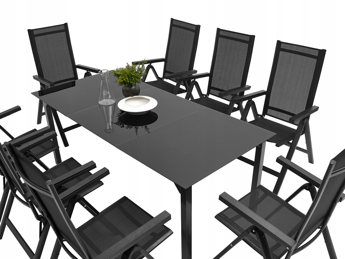 KOMPLET MEBLI OGRODOWYCH NA TARAS STÓŁ + 8 KRZESEŁ Producent MAT-COMPANY
