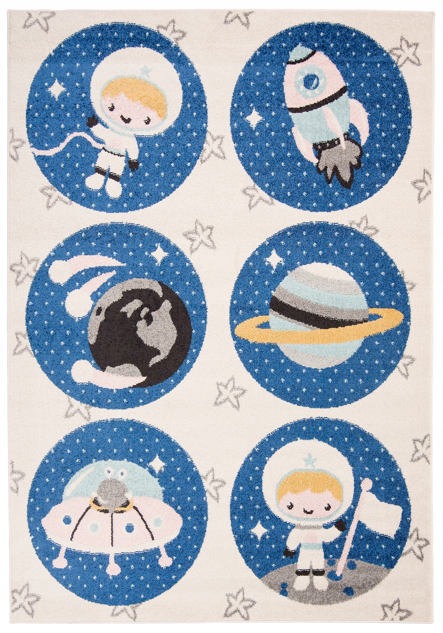 koberec Happy 120x170 Děti Barevné Pastelové H30a