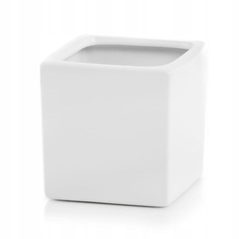 

Osłonka kwadratowa mini doniczka 9 cm biała