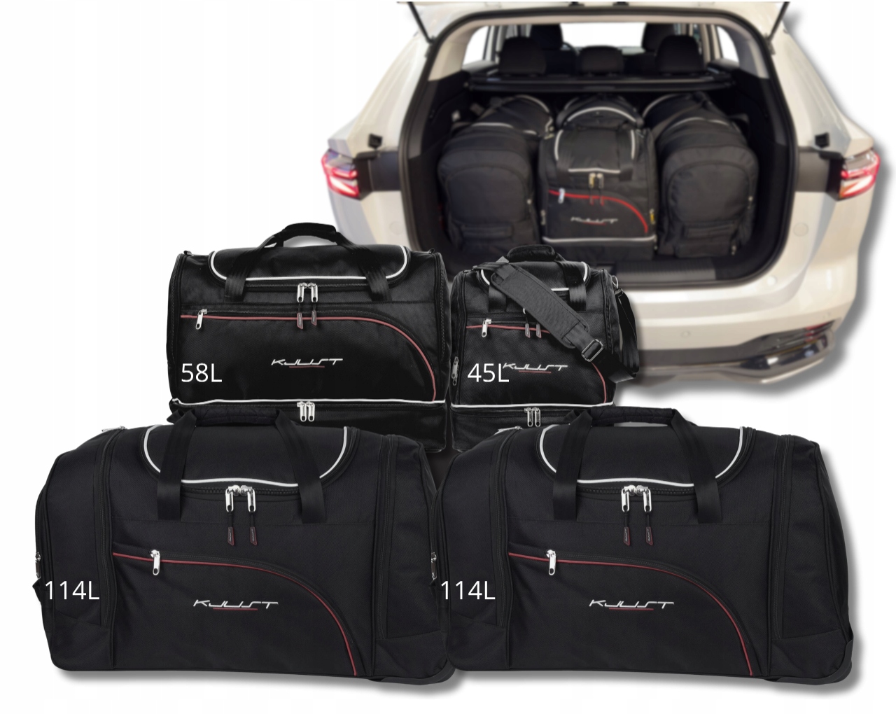 ZESTAW TOREB DO BAGAŻNIKA KJUST MG HS PHEV 2024+