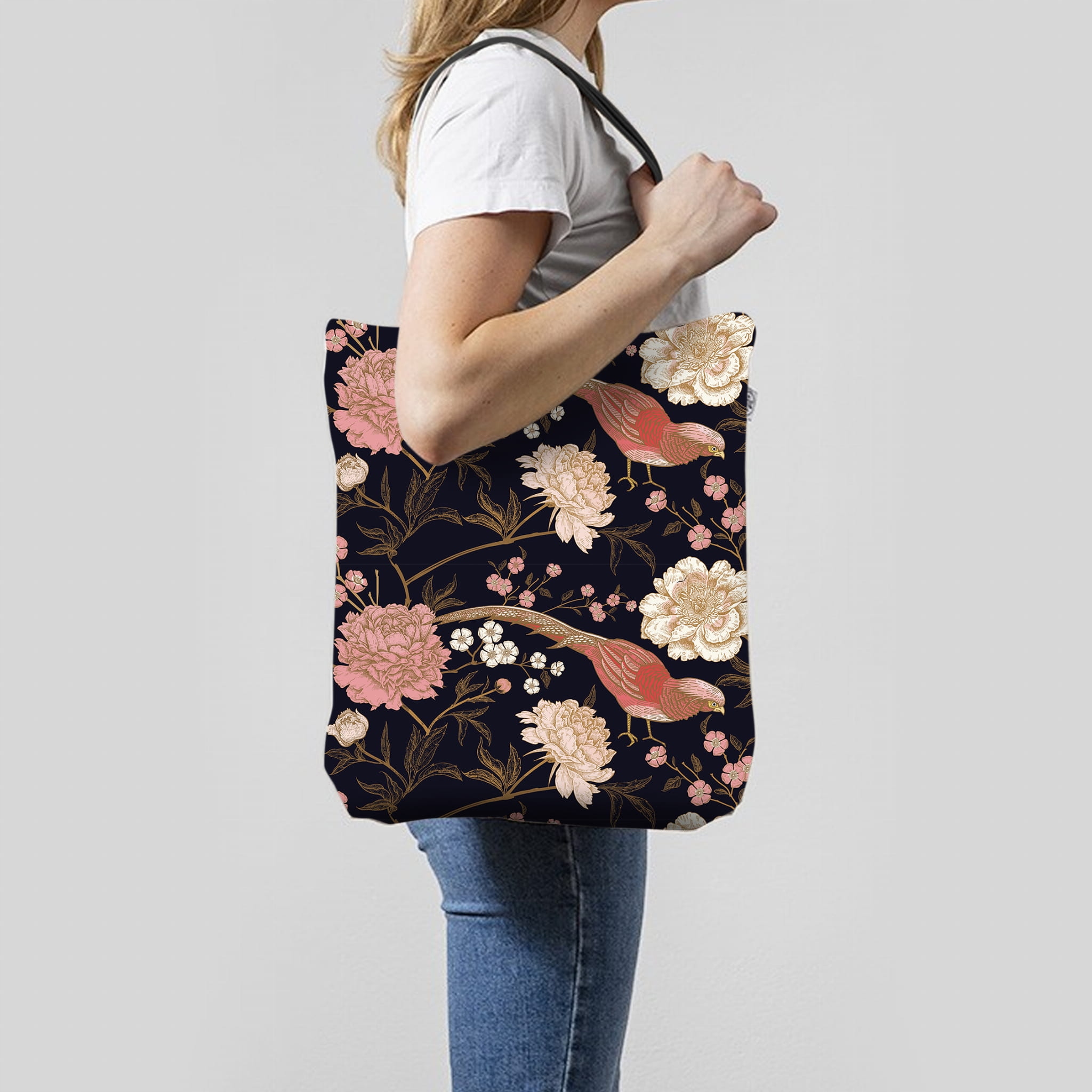 TORBA - Kwiaty i ptaszek Kolor wielokolorowy