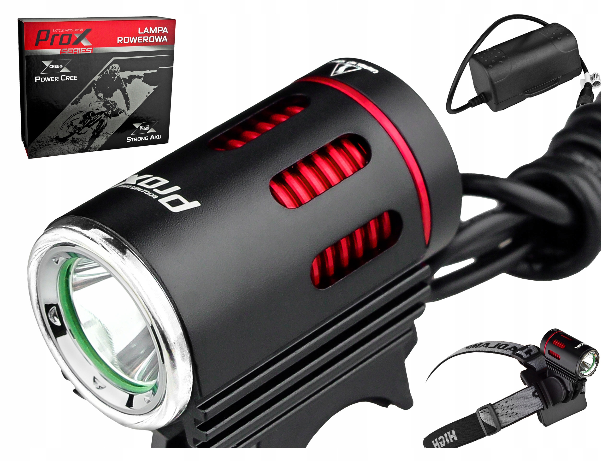 Prox Výkonná Cyklistická Lampa Avior I 1000 Lm Akumulátor Čelní