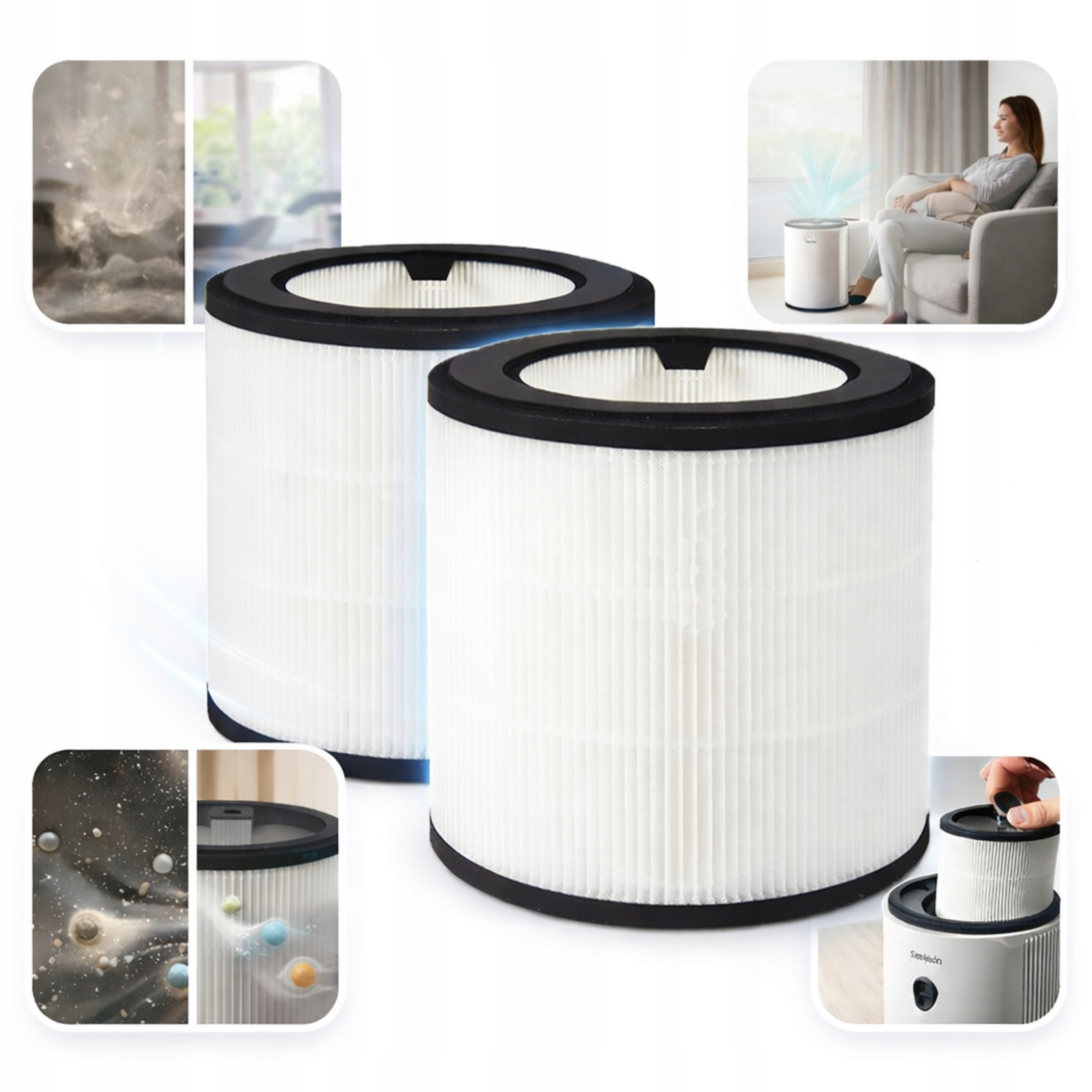 Filtr Hepa FY0194/30 pro Philips AC0819 AC0820 AC0830 Série 800 2 kusů