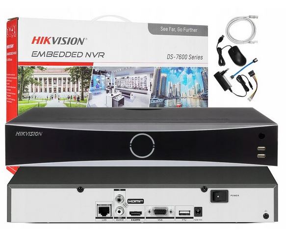 Ip rekordér AcuSENSE DS-7608NXI-K1 8ch až 12MPx pre Ip kamery