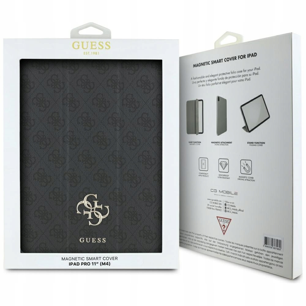 Pouzdro Guess pro iPad Pro 11" 2024, pouzdro Tenké Magnet pouzdro s klopou
